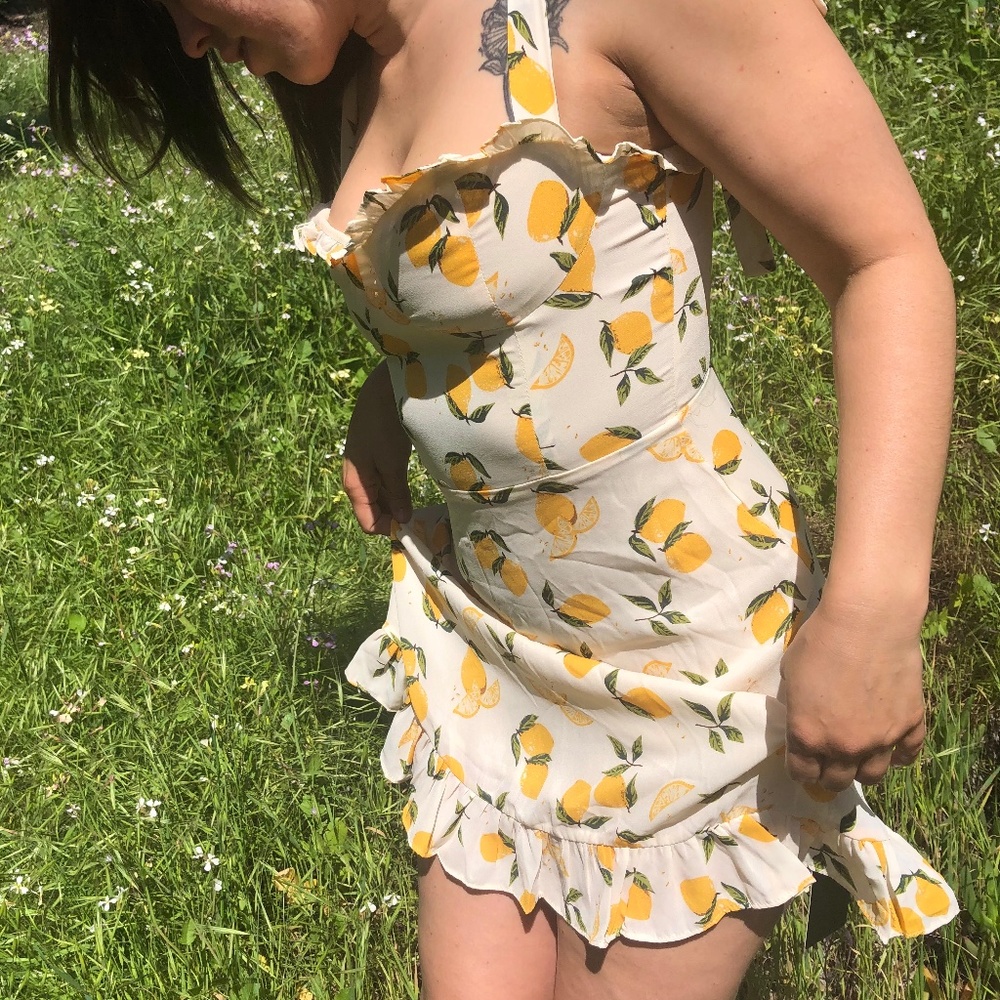 Cottagecore Lemon Dress